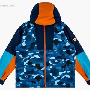 Bathing Ape Gradation Camo Hoodie Jacket - Size L